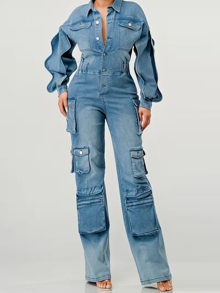 Women’s Heavy-Duty Denim Jumpsuit